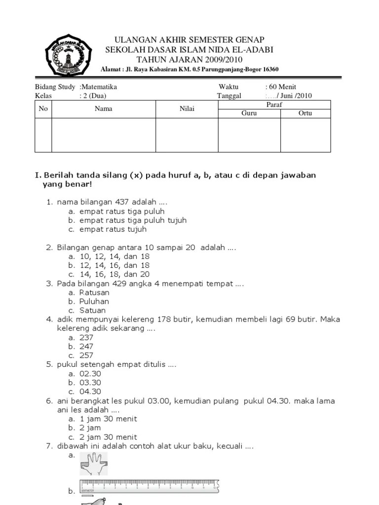 Latihan ођђsoalођѓ ођђmatematikaођѓ ођђkelasођѓ ођђ2ођѓ ођђsemesterођѓ ођђ2ођѓ ођђhomecare24ођѓ