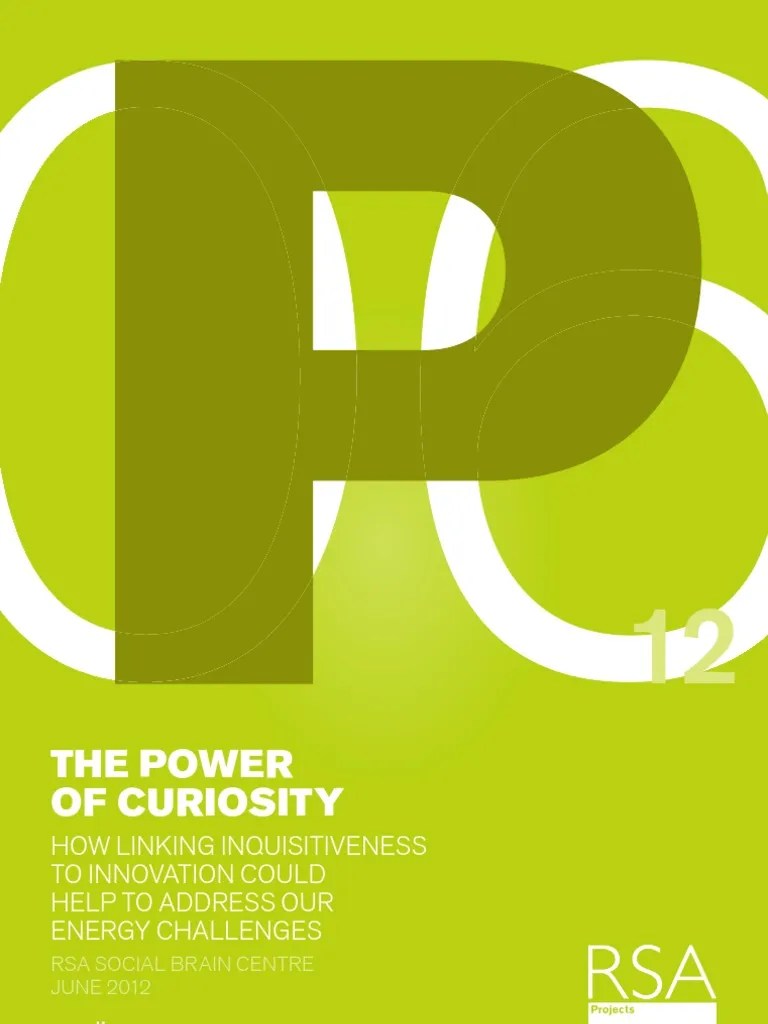 The Power Of Curiosity | PDF | Curiosity | Perception