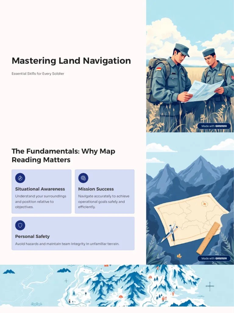 Master Land Navigation Skills For Soldiers PDF Navigation Map 1