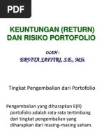 Manajemen portofolio dan analisis investasi. Soal Latihan Risk And Return 5 Okt 2010 Pdf