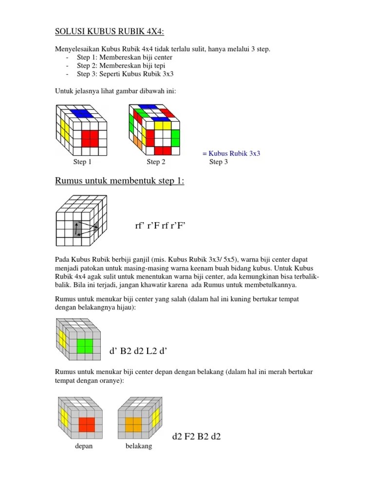 Rumus rubik 3x3 belajar rumus rubik 3×3 untuk pemula adalah tingkat dasar dalam bermain rumus rubik 3×3.pada methode ini kita menyelesaikan rubik dengan 7 . Rumus Rubik 4x4