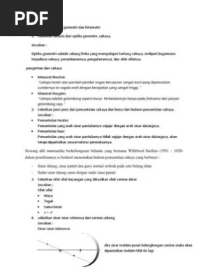 Optika Geometri Fisika Kelas 11 Part 1 Pemantulan Cahaya Pada Cermin Datar OPTIK GEOMETRI soal dan pembahasan By suaragumam November 18 2016 1 comment.
