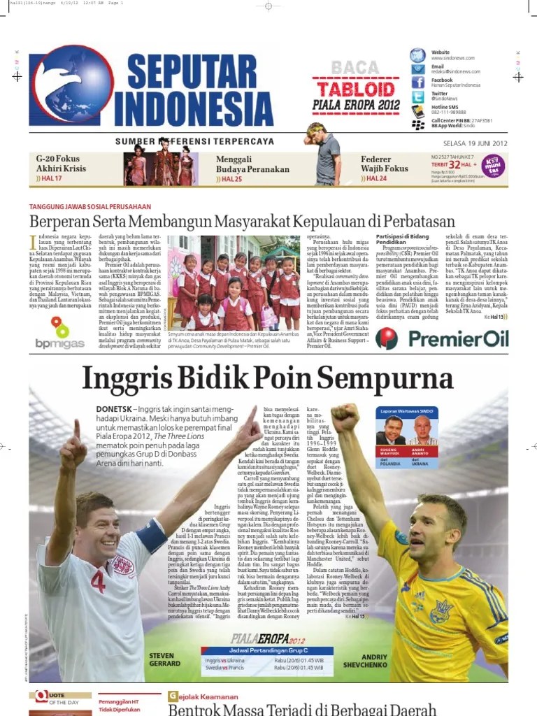 Seputarindonesia 20120619 | PDF