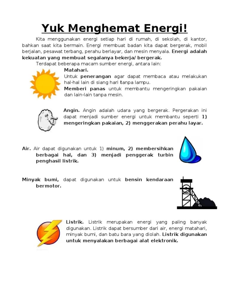 Materi Hemat Energi | PDF