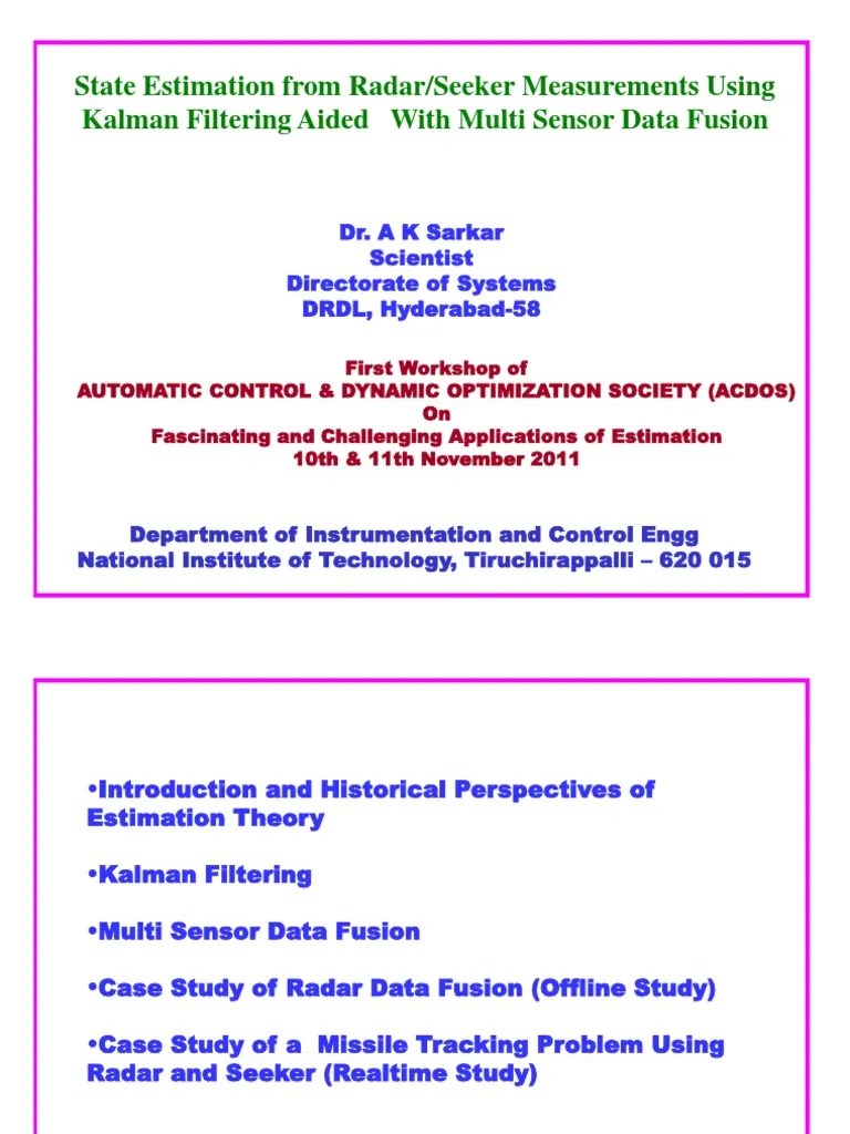 Kalman Filtering | PDF | Kalman Filter | Inertial Navigation System
