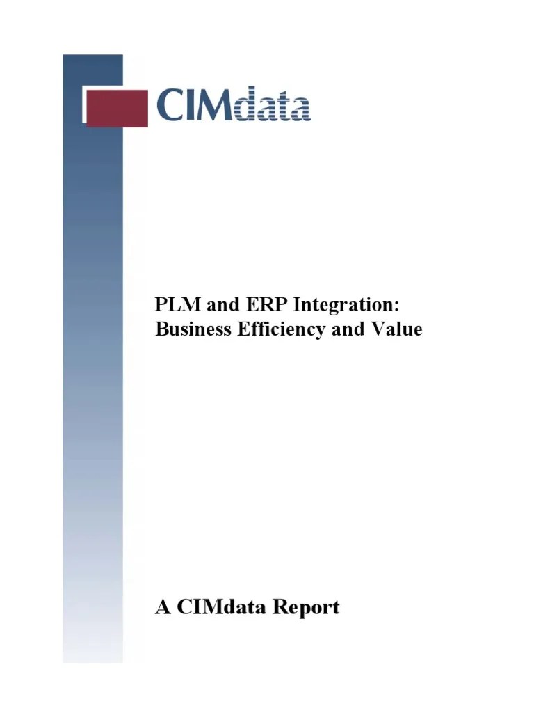 PLM To ERP Integration White Paper | Download Free PDF | Enterprise Resource Planning | Product ...