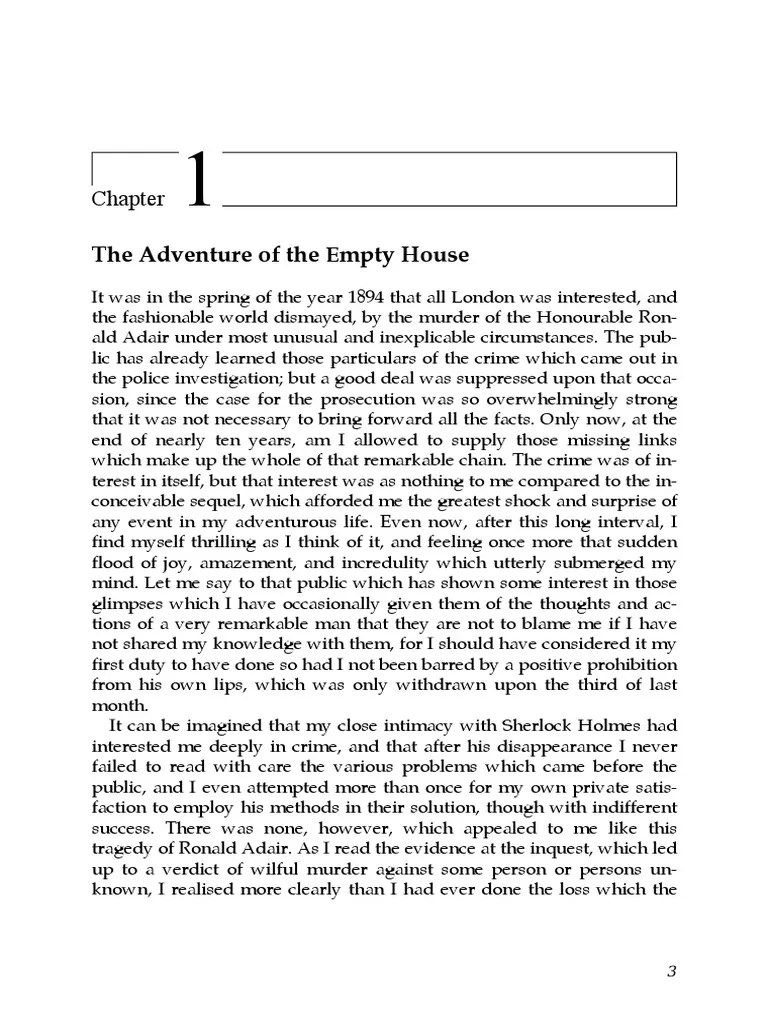 Arthur Conan Doyle - The Return Of Sherlock Holmes | Download Free PDF ...