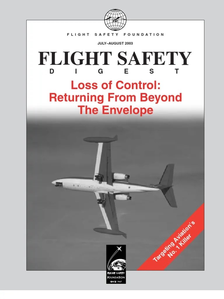 Flight Safety Digest - Loss Of Control | PDF | Aerospace | Aircraft