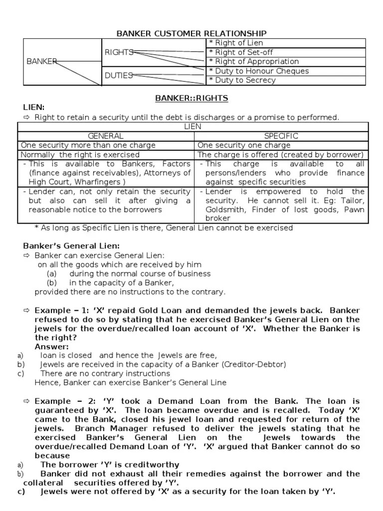 Banker Customer Relationship | PDF | Debits And Credits | Banks