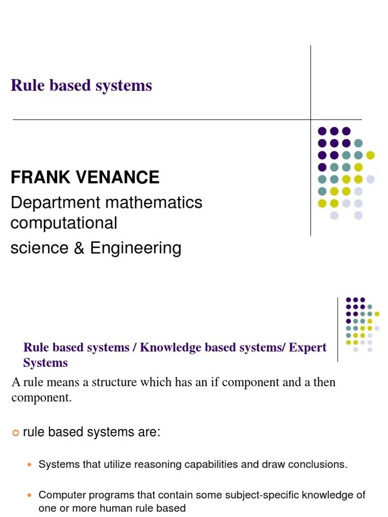 Rule Based Systems | PDF | Theoretical Computer Science | Algorithms And Data Structures
