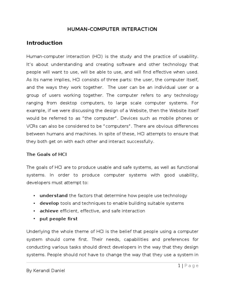 HCI Lecture Notes | Download Free PDF | Human–Computer Interaction ...