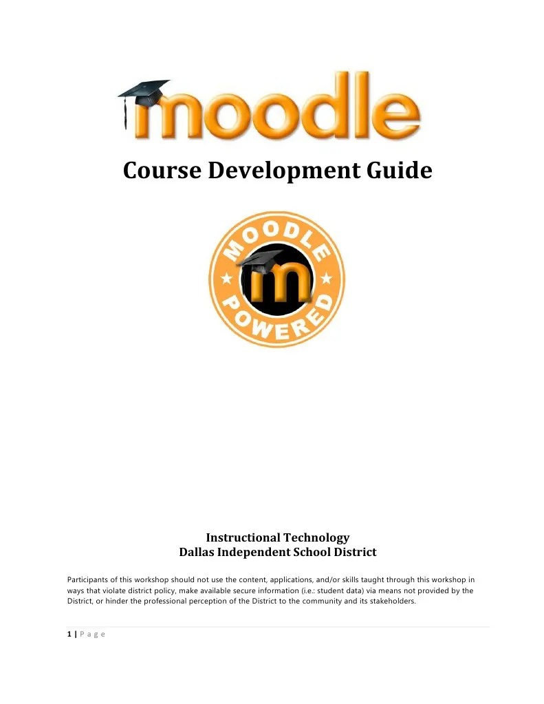 Moodle Course Development Guide | PDF | Internet Forum | Educational Technology