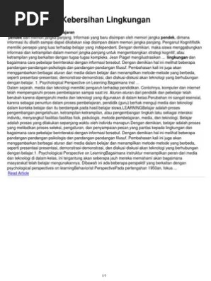 Jadi kita harus berusaha keras untuk menjaga lingkungan tetap bersih dan nyaman. Cerita Pendek Kebersihan Lingkungan Pdf