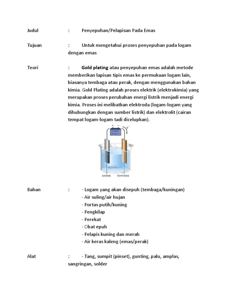 Penyepuhan Emas | PDF