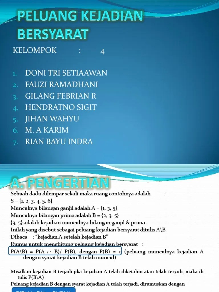 Contoh Soal Peluang Sma – Belajar