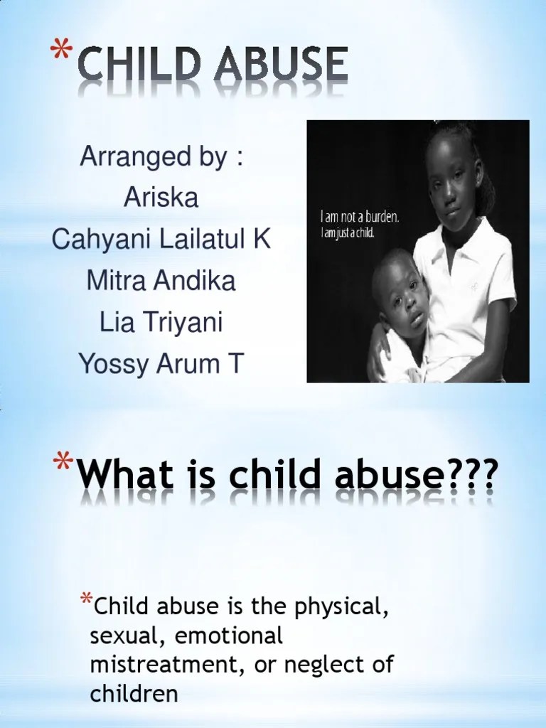 Types And Prevention Of Child Abuse | PDF | Child Neglect | Child Abuse