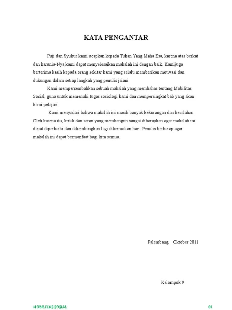 Makalah Mobilitas Sosial | PDF