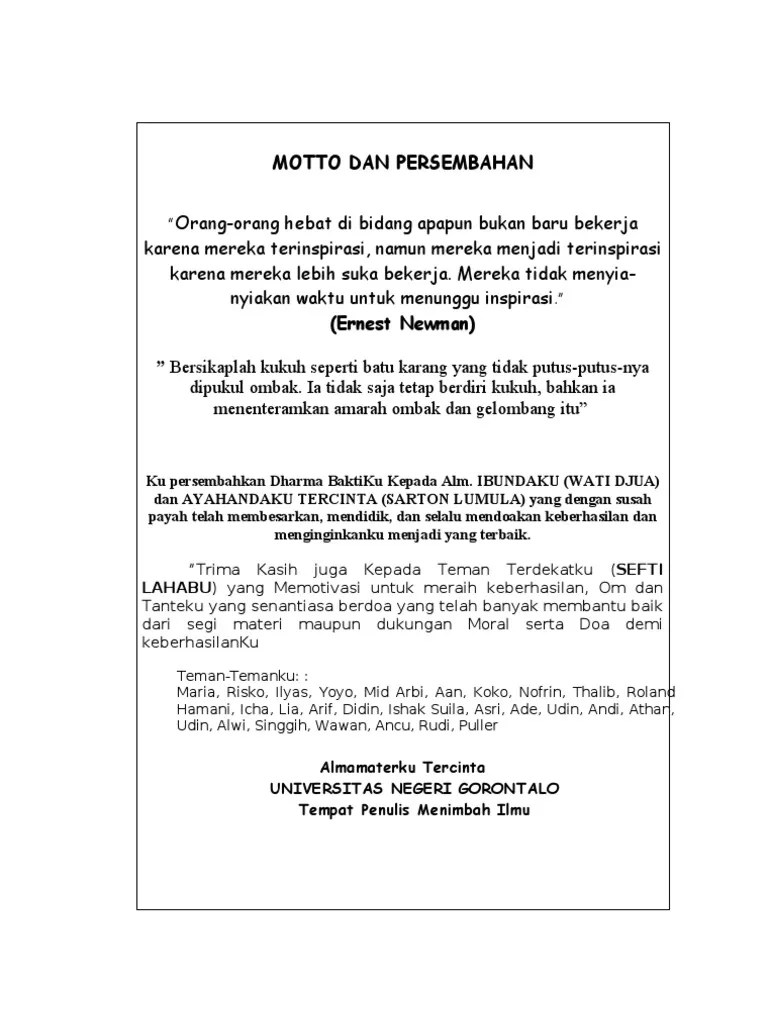 02 Motto Dan Persembahan 2 | PDF