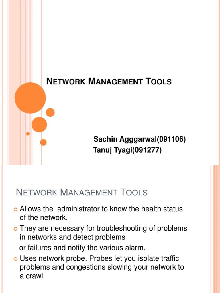 Network Management Tools | PDF | Computer Network | Communications ...