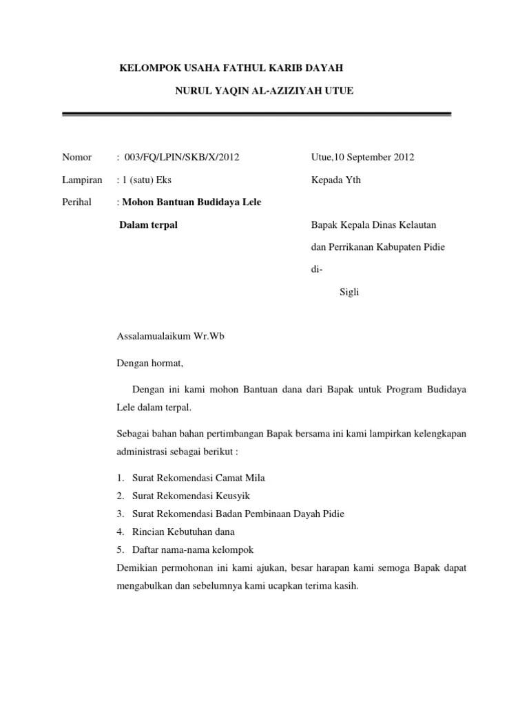 Aturan diusulkan oleh john b. Contoh Proposal Bantuan Ikan Lele Download Proposal Kube Budidaya Lele Kempel Kumpul Hewan Id