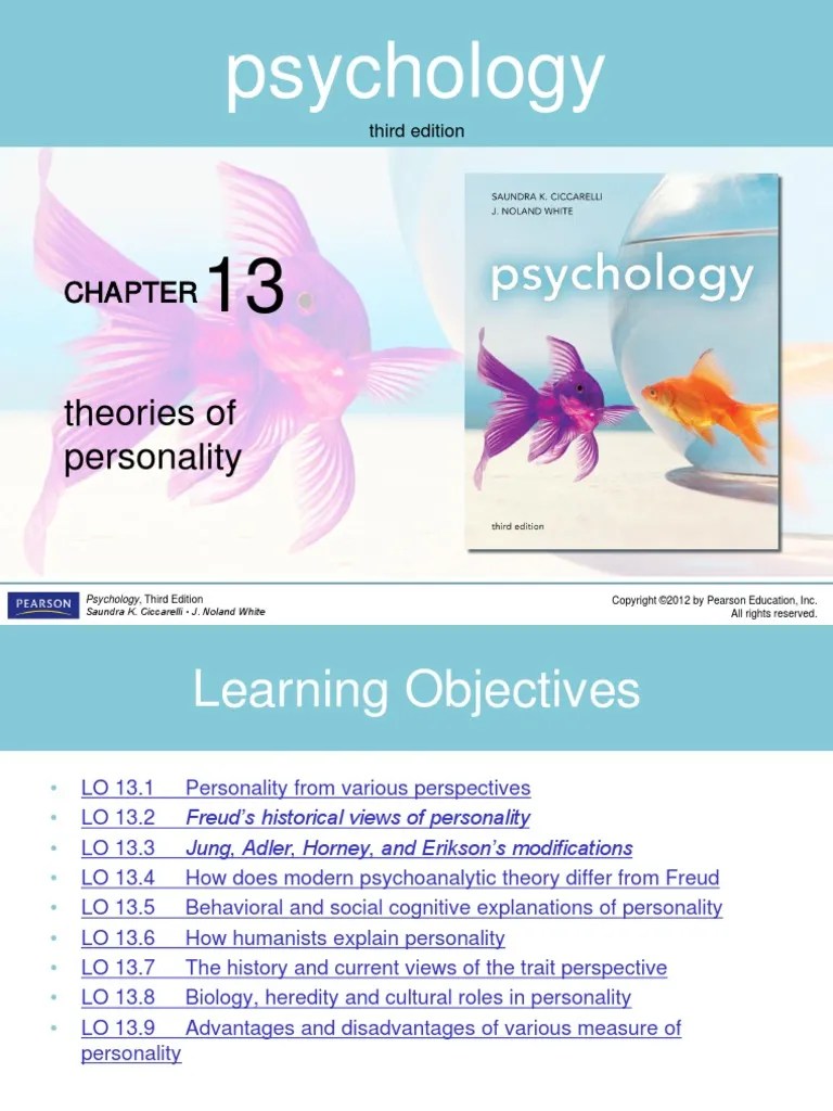 Theories Of Personality | PDF | Id | Psychological Theories