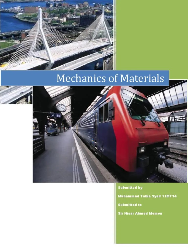 Mechanics Of Materials | PDF | Fracture | Deformation (Engineering)