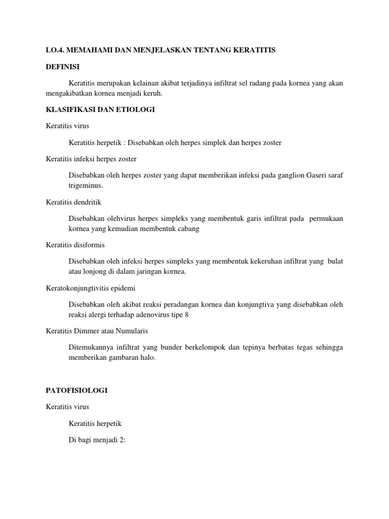 Keratitis PBL 1 | PDF