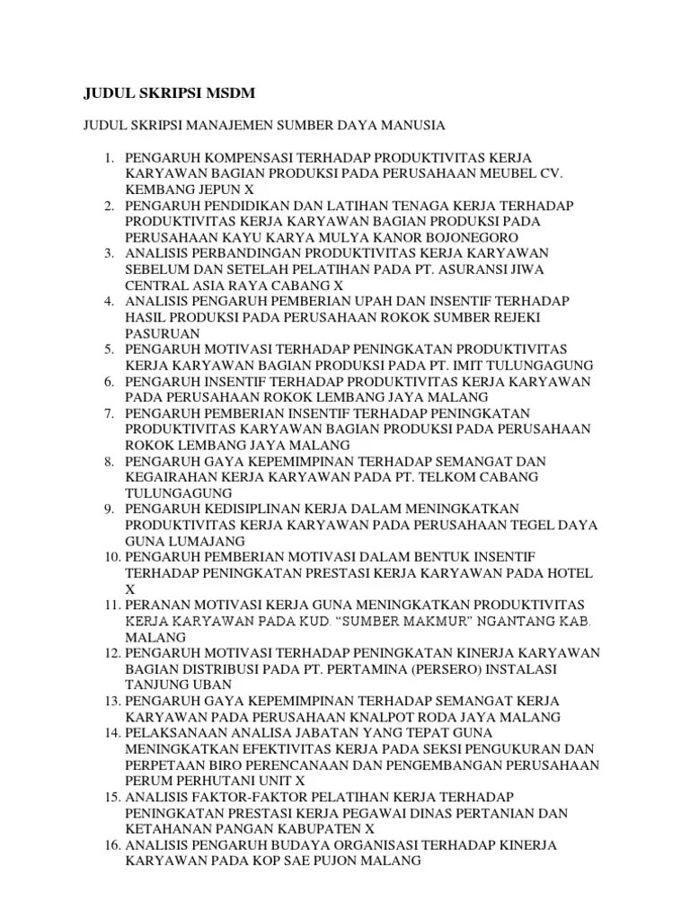 Skripsi Manajemen Sdm Tentang Kepemiman Pdf Contoh Surat Silahkan temen-temen klik link dibawah ini untuk melihat detail dari penjelasan singkat tersebut.