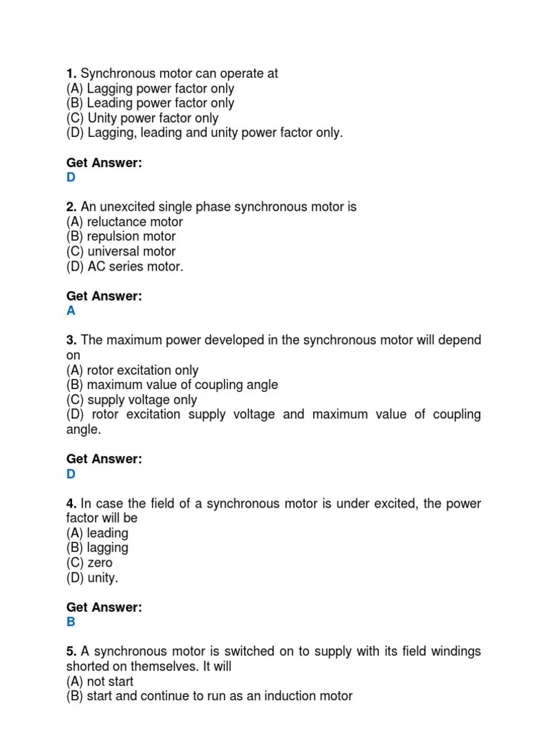 Synchronous Mcq Propulsion Engines