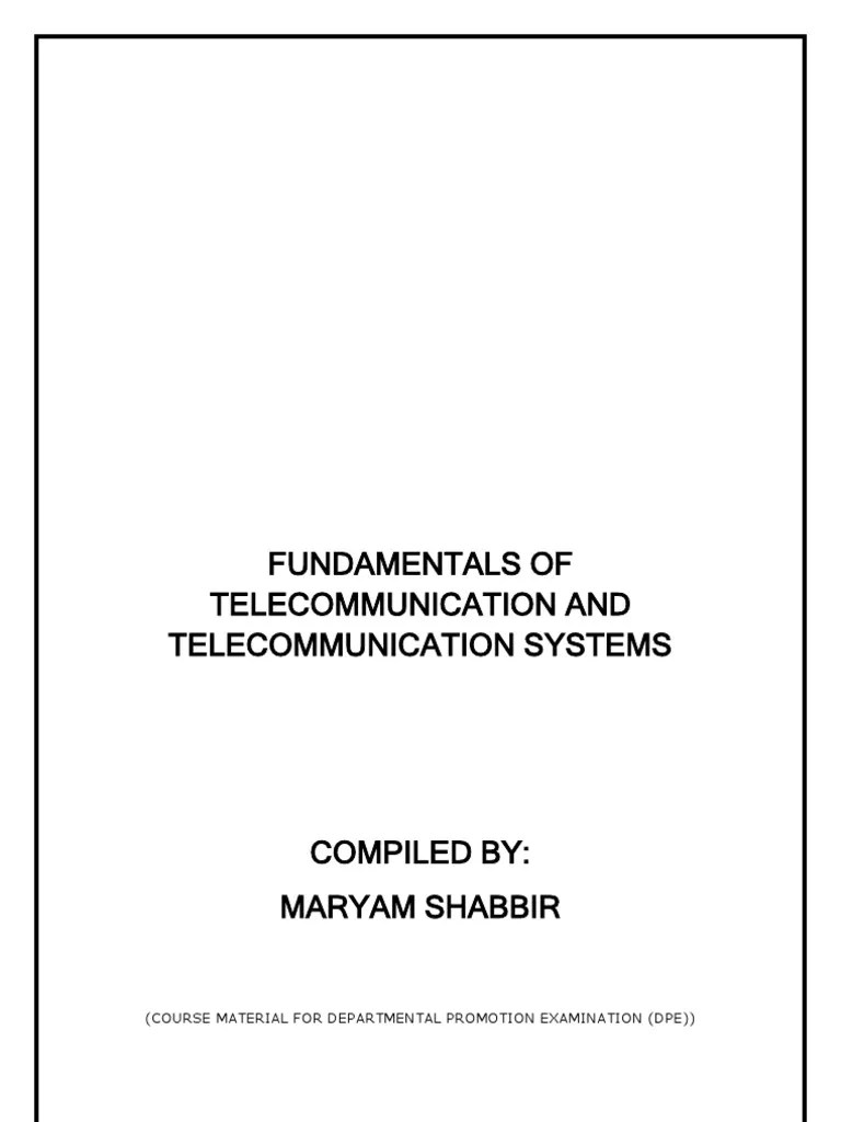 Fundamentals Of Telecommunications | PDF | Computer Network | Telecommunication