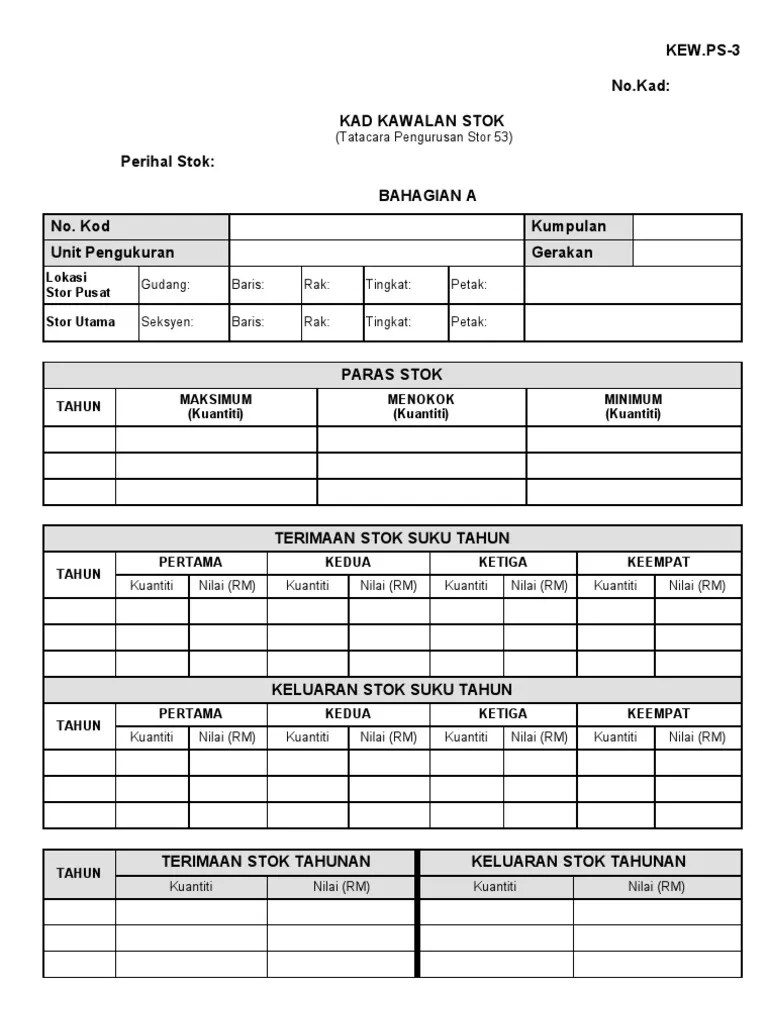 (i) suku tahun pertama : Kew Ps 3 Pdf