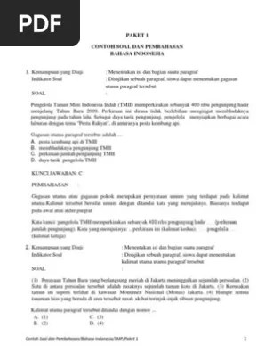 Soal Un 2017 2018 Dan Pembahasan Sma Ma Bahasa Indonesia Nomor 4 Konflik Dalam Cerpen Zuhri Indonesia 