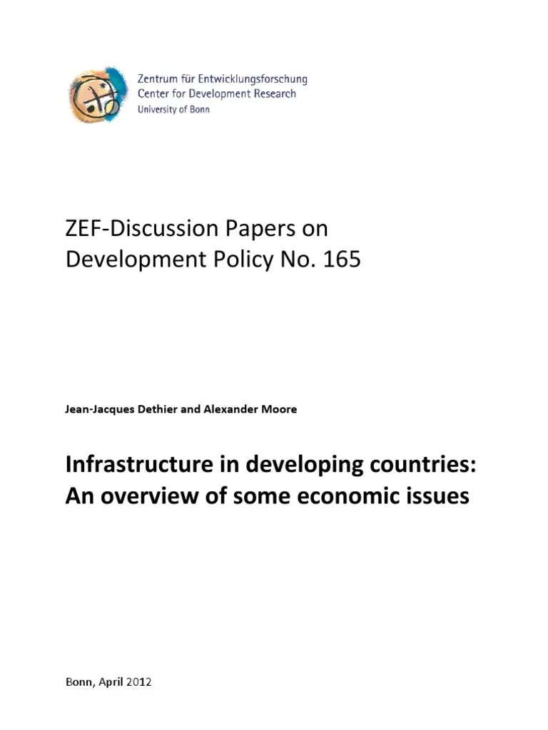 Infrastructure In Developing Countries | PDF | Infrastructure | Production Function