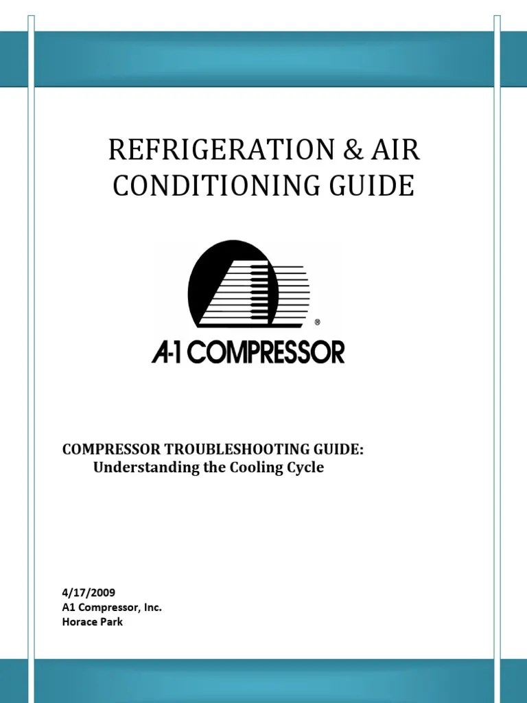 Compressor Troubleshooting Guide | PDF | Gas Compressor | Air Conditioning