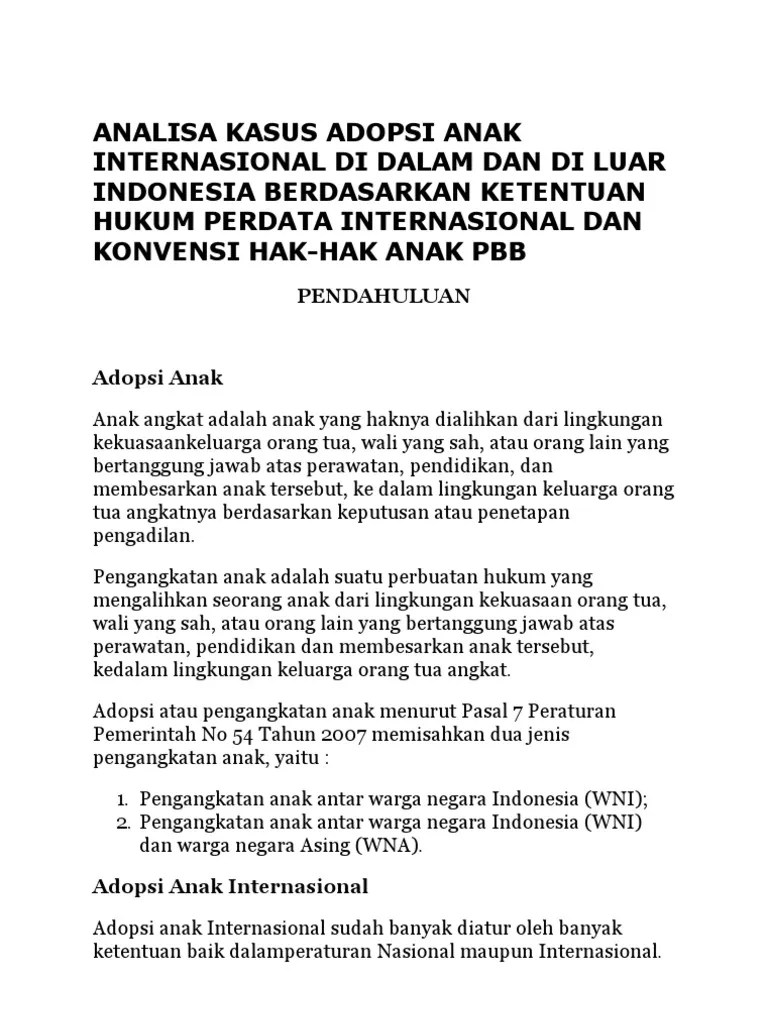 Universitas indonesia hak perwalian anak dibawah umur yang beralih. Contoh Surat Perjanjian Adopsi Anak Aneka Macam Contoh