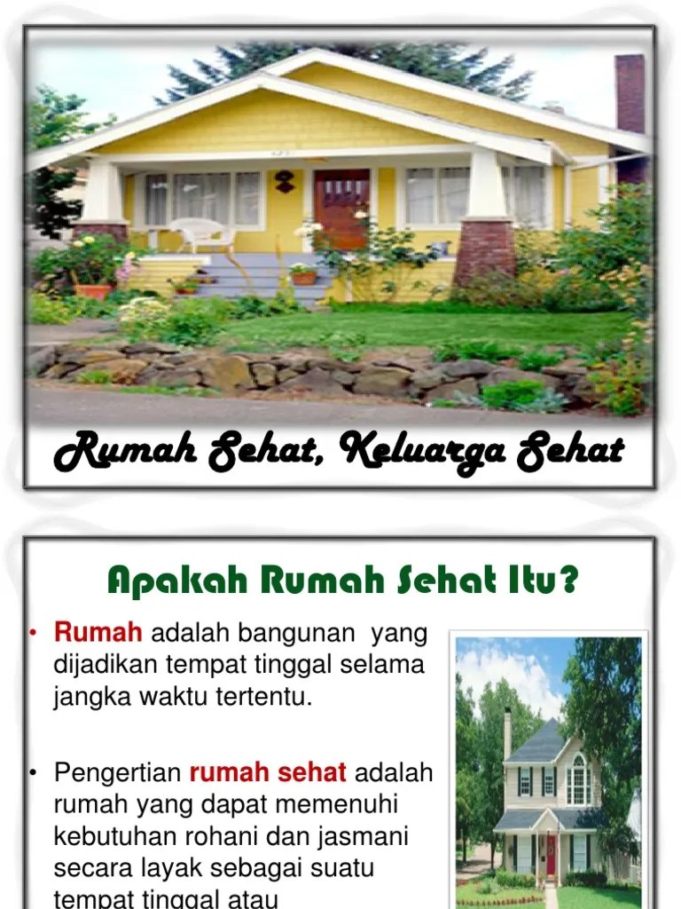 Penyuluhan Rumah Sehat | PDF