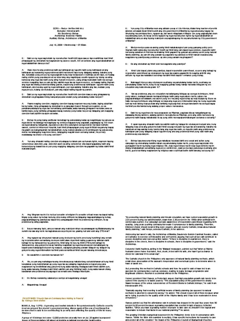 Filipino Interview | PDF