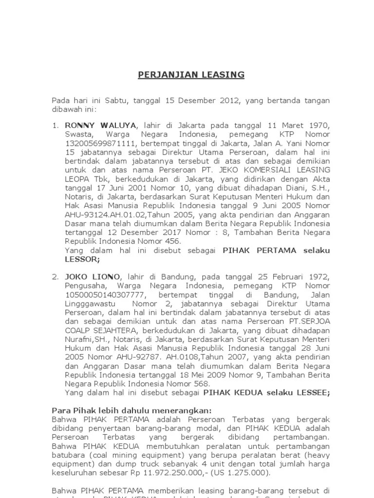 Pembiayaan daerah, penyertaan modal (investasi) pemerintah. Contoh Surat Perjanjian Modal Penyertaan Koperasi
