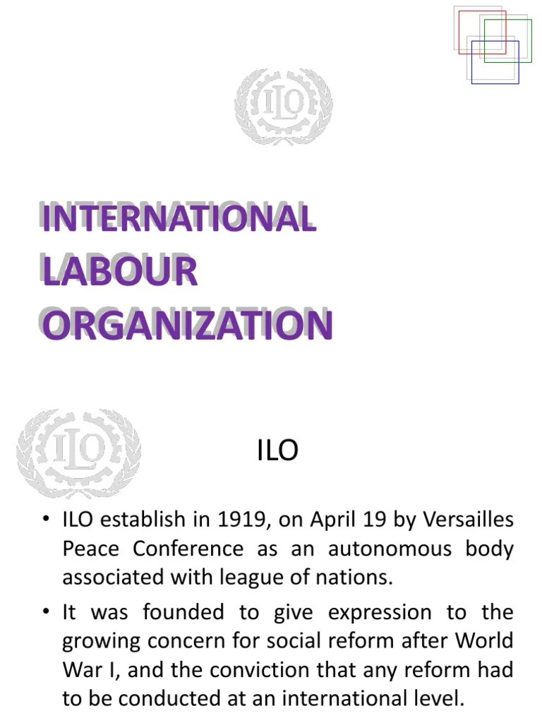 Ilo Pdf International Labor Standards International Labour