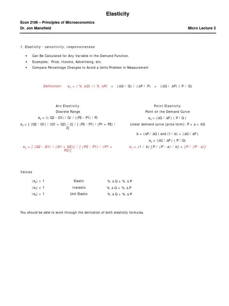 Microeconomics Concept | PDF | Price Elasticity Of Demand | Demand Curve