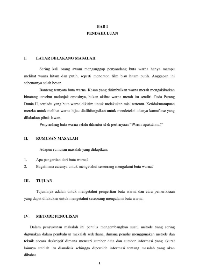 Apabila pada kedua kromosom x mengandung faktor buta warna maka seorang wanita tersebut menderita buta warna. Buta Warna Pdf