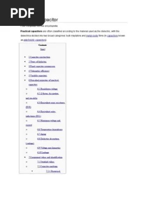 Types Of Capacitor Capacitor Physical Quantities