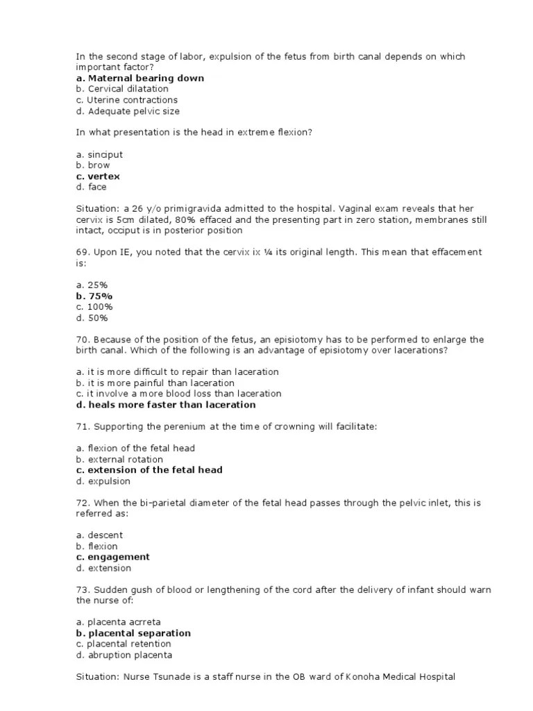 In The Second Stage Of Labor | PDF | Childbirth | Placenta