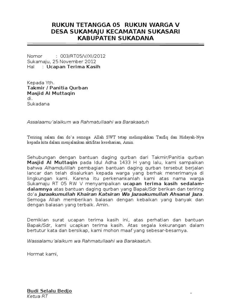 Contoh Ucapan Terima Kasih Atas Pemberian Hadiah Nusagates 
