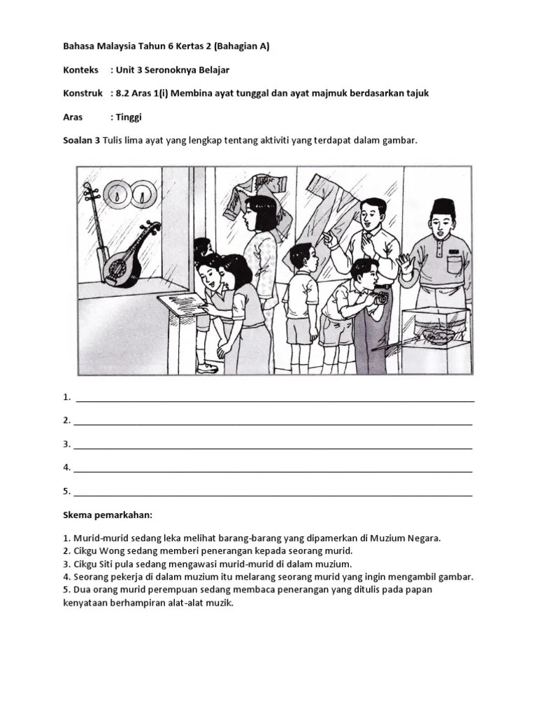 Membina Ayat Berdasarkan Gambar Tahun 6 / Latihan Bina Ayat Berdasarkan Gambar Pdf