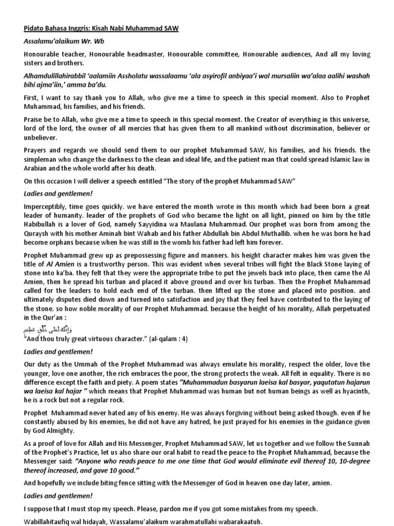 Pidato Bahasa Inggris Tentang Puasa – Penggambar