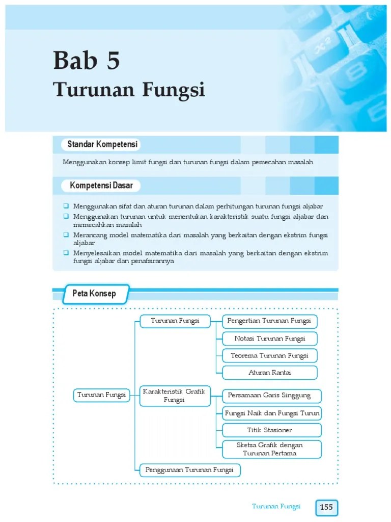 Aturan menentukan turunan fungsi matematika. 06 Bab5 Pdf