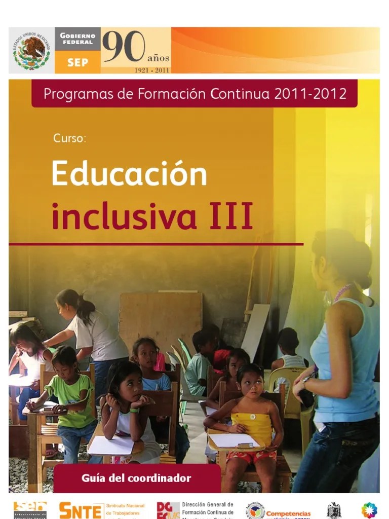 Educacion Inclusiva Iii PDF | PDF | Discapacidad Intelectual | Invalidez