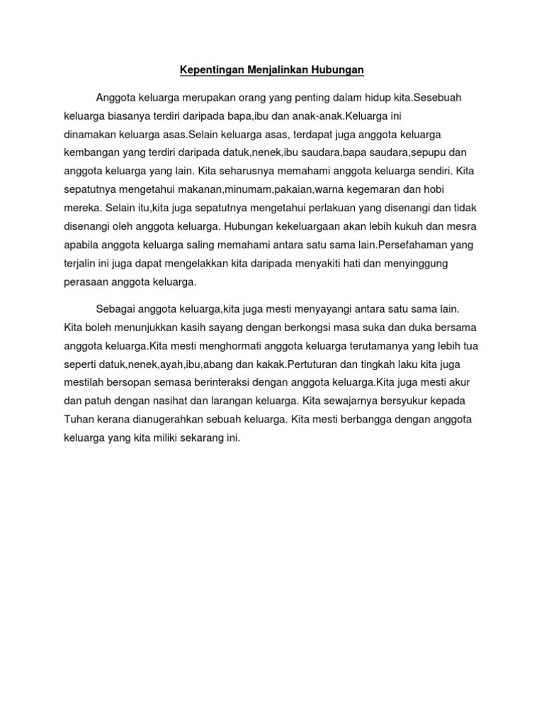 Kepentingan Menjaga Hubungan Kekeluargaan / 10 Tips Membentuk Hubungan Kekeluargaan Yang Harmoni Akademi Jl