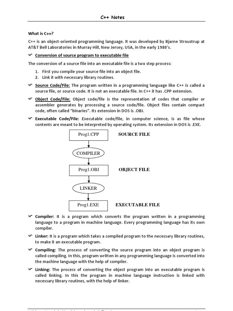 Class Xi CPP Notes | PDF | Parameter (Computer Programming) | Control Flow